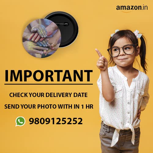 dhcrafts Round Fridge Magnet Red Color Customised Save The Date D4 Glossy Finish Design Pack of 1 (58 mm)