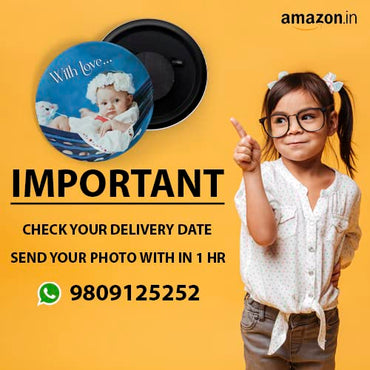 dhcrafts Round Fridge Magnet Red Color Groom Squad With Customised Groom's Photo Glossy Finish Design Pack of 1 (75 mm)