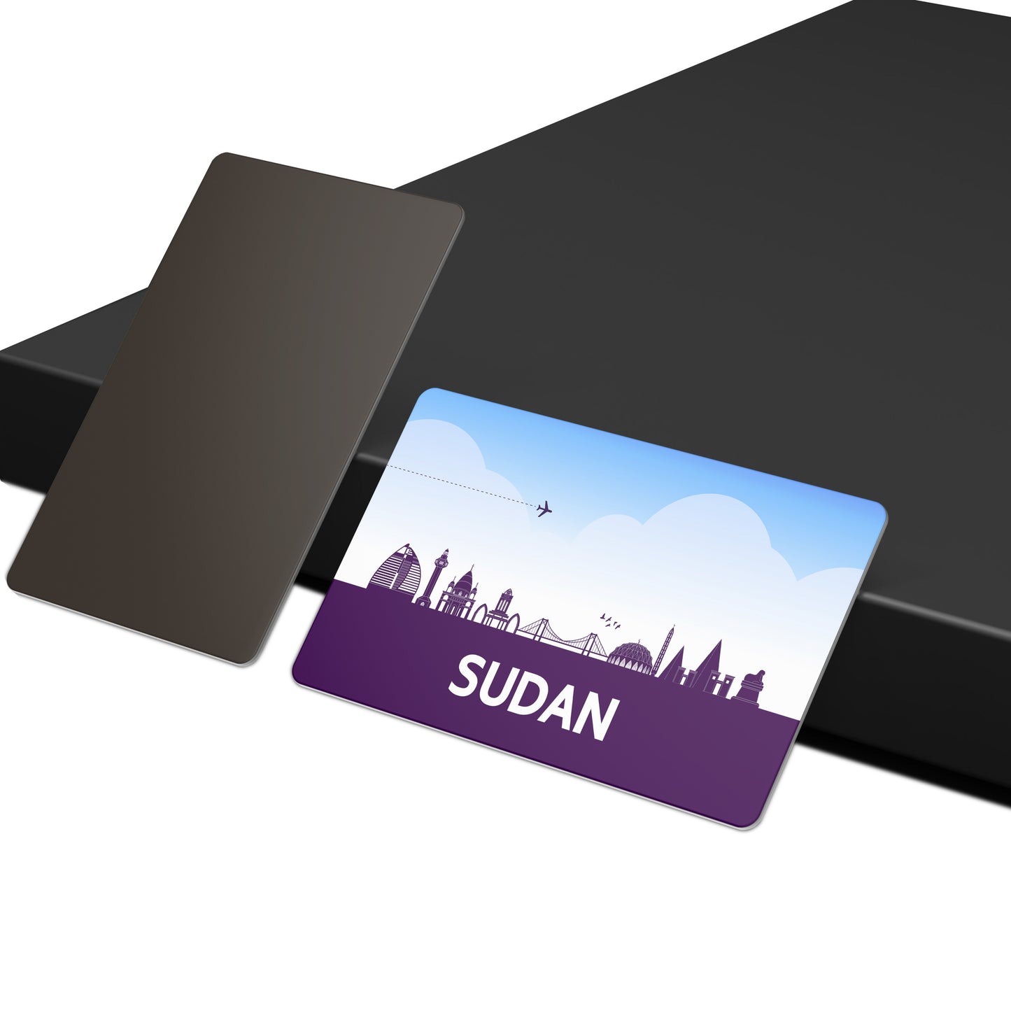 dhcrafts Fridge Magnet Rectangle Acrylic Glass (8.6 x 5.4 cm) Purple Sudan Design Pack of 1