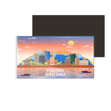 dhcrafts Rectangular Fridge Magnet Multicolor Arizona Phoenix Design Pack of 1 (8.6cm x 5.4cm)