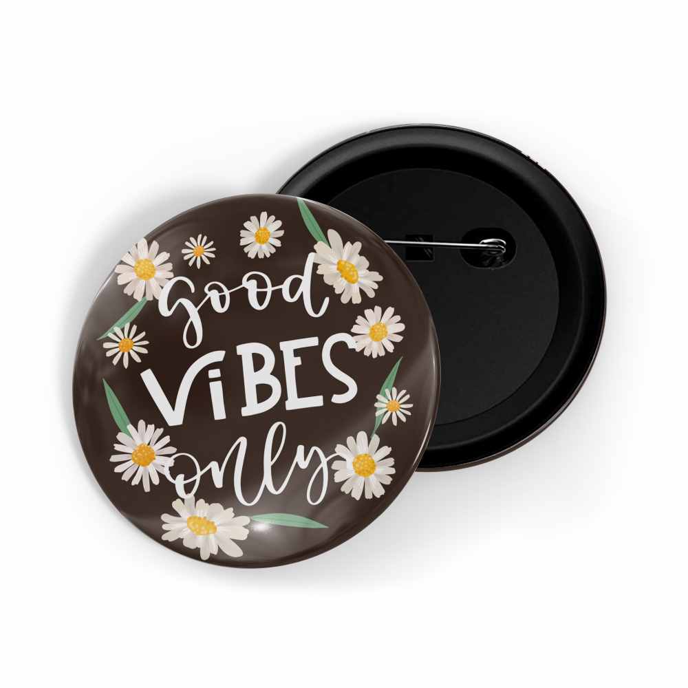dhcrafts Round Pin Badges White Work Hard Dream Big D3 Glossy Finish Design Pack of 1 (58mm)