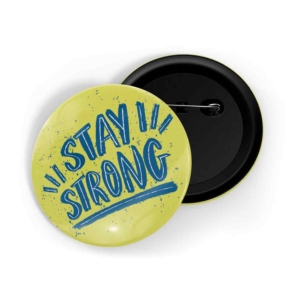 dhcrafts Round Pin Badges Yellow Never Stop Dreaming D6 Glossy Finish Design Pack of 1 (58mm)