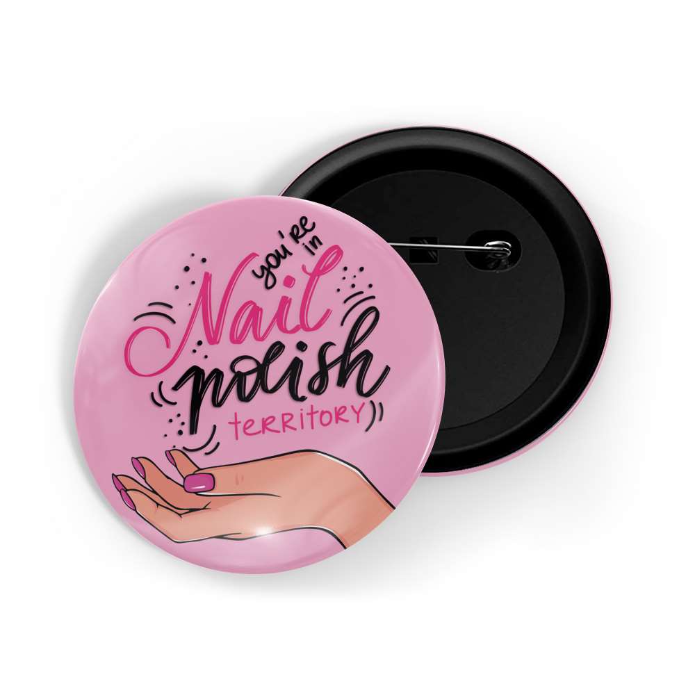 dhcrafts Round Pin Badges Purple Positive Quote Amazing Glossy Finish Design Pack of 1 (58mm)