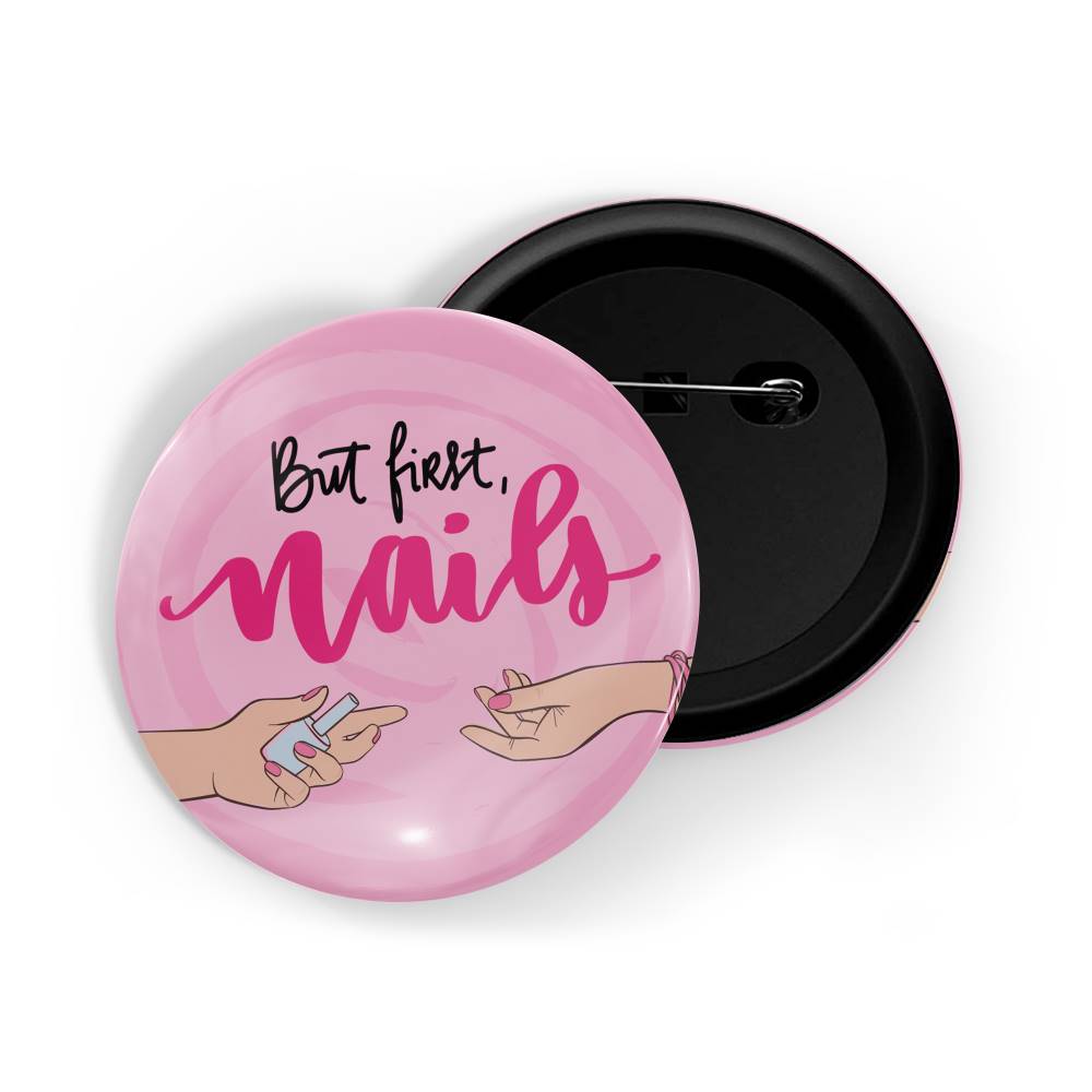 dhcrafts Round Pin Badges Purple Positive Quote Nice Work Glossy Finish Design Pack of 1 (58mm)