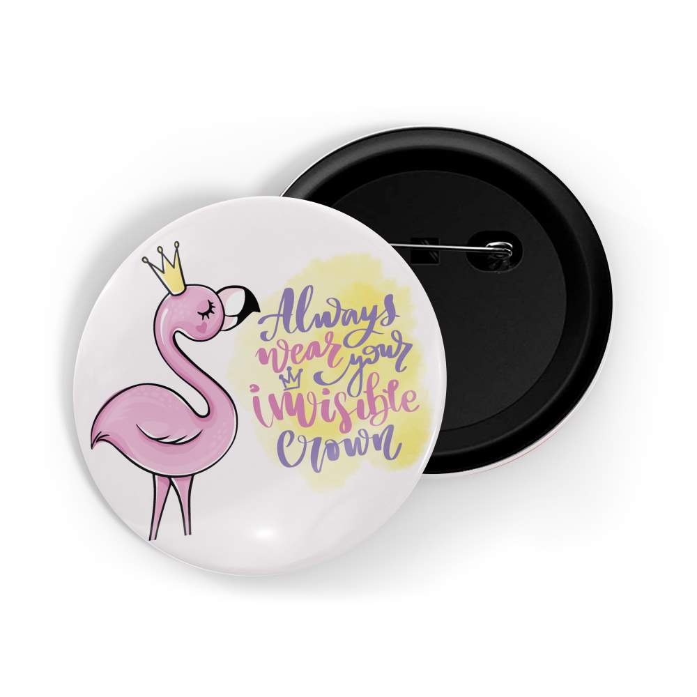 dhcrafts Round Pin Badges Purple Positive Quote I'm Not Perfect I'm Limited Edition Glossy Finish Design Pack of 1 (58mm)