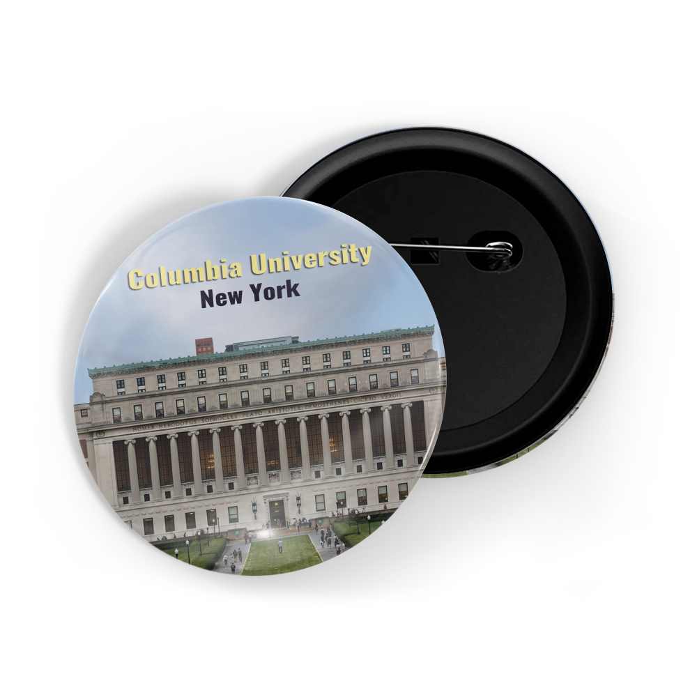 dhcrafts Round Pin Badge Multicolor Famous Tourist Place Santorini Greece D2 Glossy Finish Design Pack of 1 (58mm)