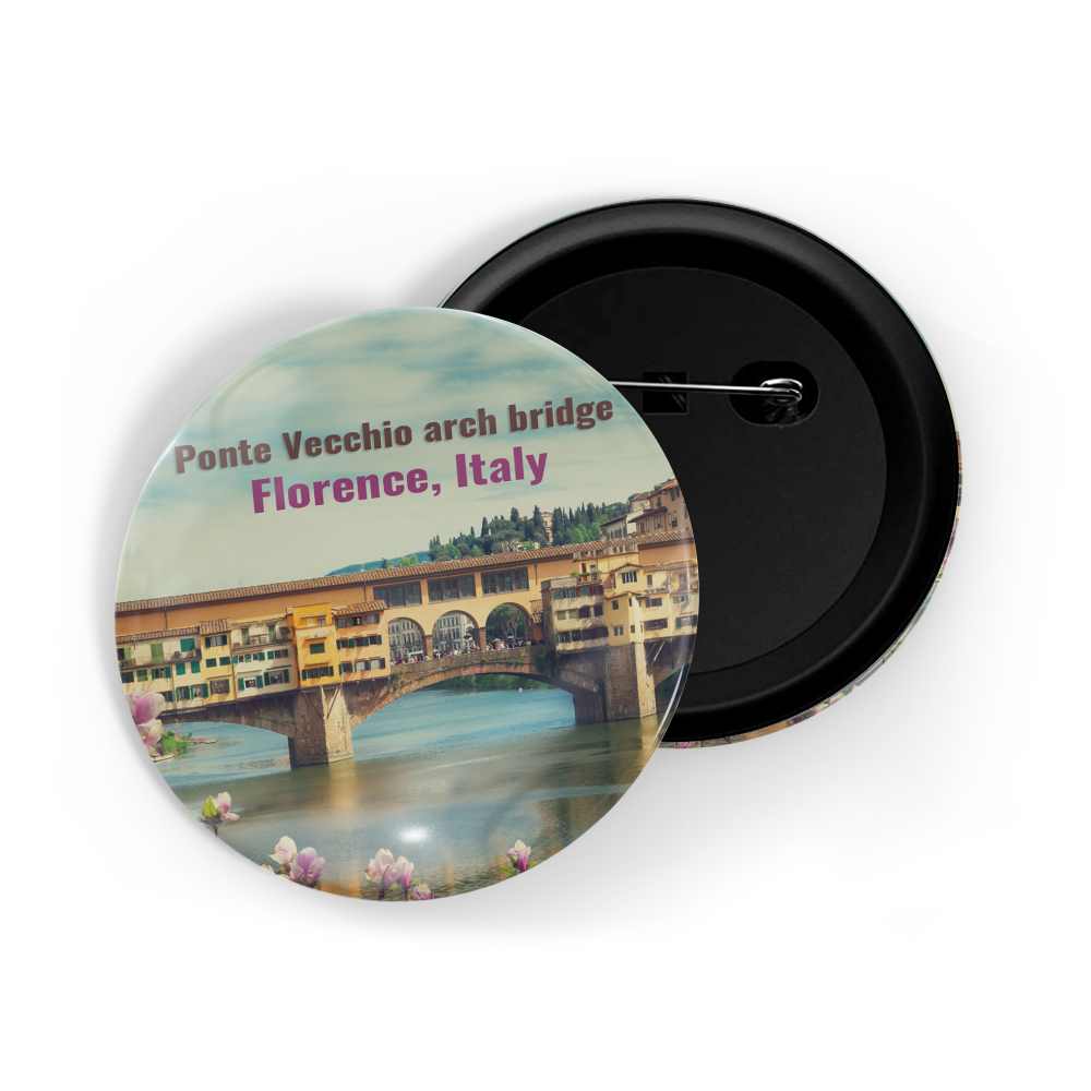 dhcrafts Round Pin Badge Multicolor Famous Tourist Place Singapore D2 Glossy Finish Design Pack of 1 (58mm)