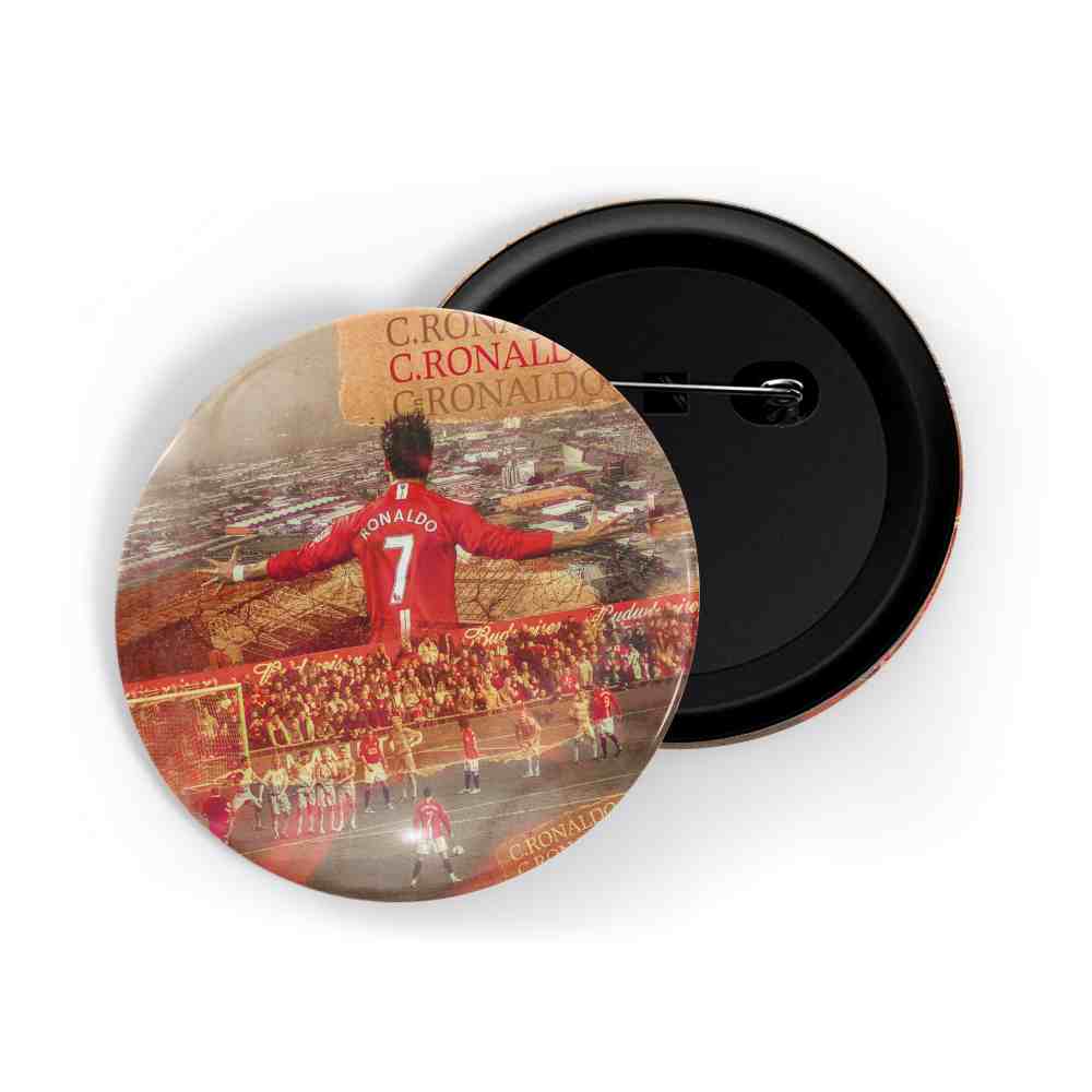 dhcrafts Round Pin Badges Round Pink Color Girls Rule The World Glossy Finish Design Pack of 1 (58mm) (58mm)
