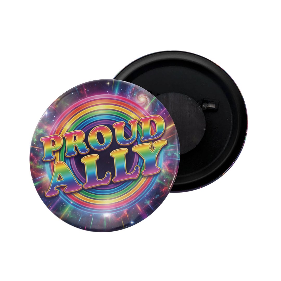 dhcrafts Fridge Magnet Blue Color LGBTQ Proud Ally D6 Glossy Finish Design Pack of 1