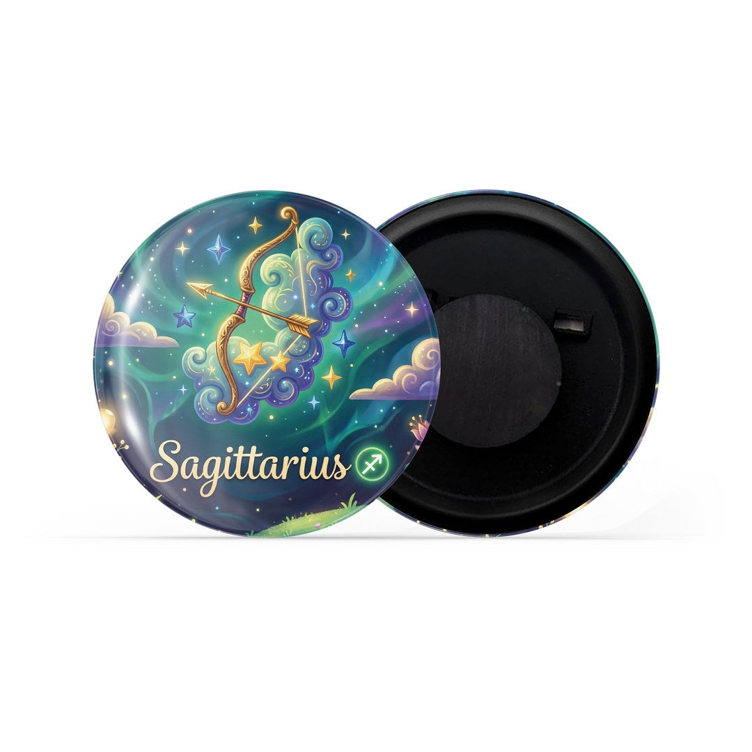 dhcrafts Fridge Magnet Pink Color Cute Zodiac Sign Sagittarius D3 Glossy Finish Design Pack of 1