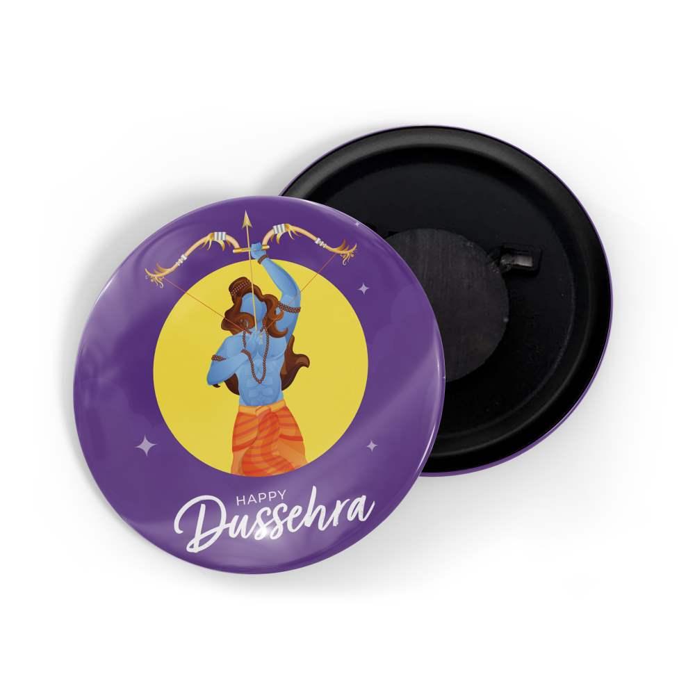dhcrafts Fridge Magnet Purple Dushera/Vijayadashmi D4 Glossy Finish Design Pack of 1