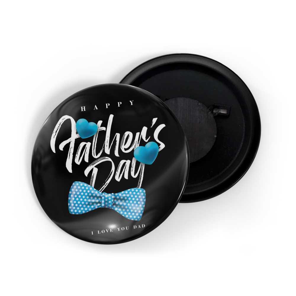 dhcrafts Fridge Magnet Black Father's Day D2 Glossy Finish Design Pack of 1