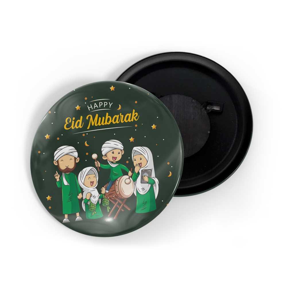 dhcrafts Fridge Magnet Green Eid Mubarak D1 Glossy Finish Design Pack of 1