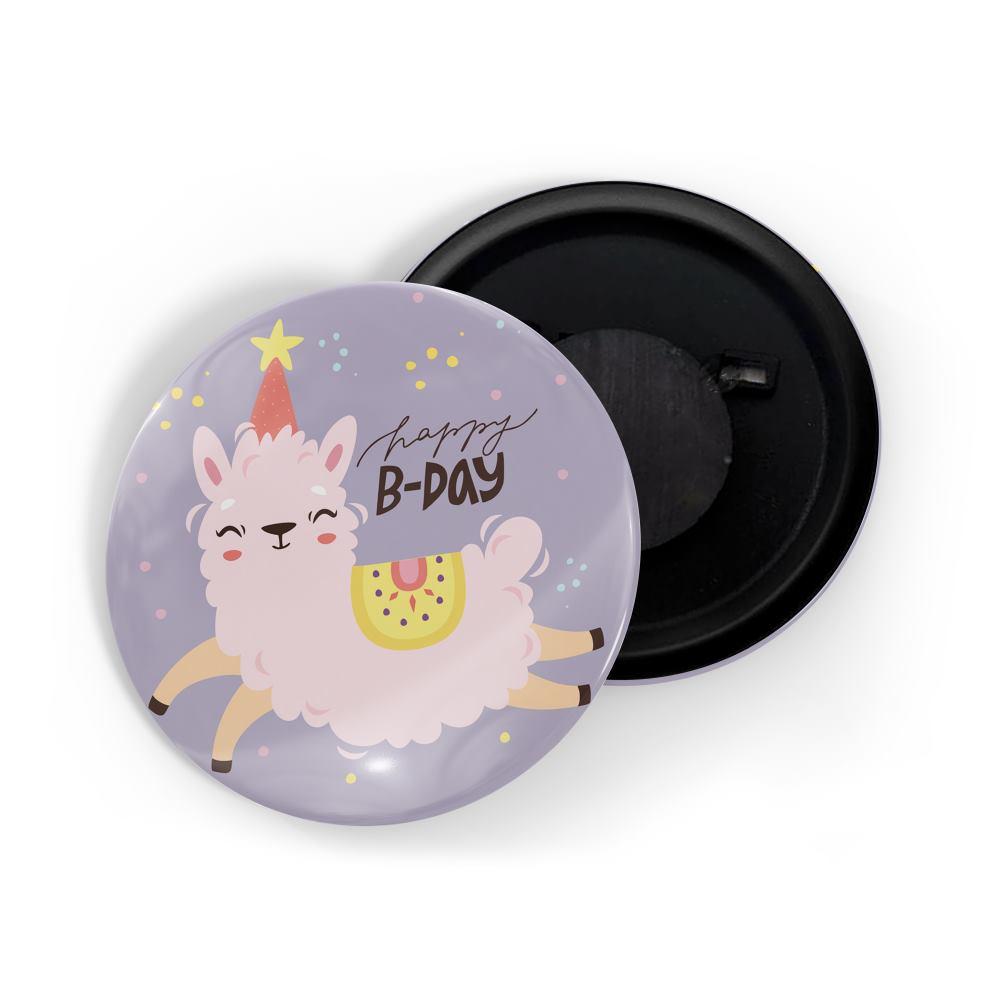 dhcrafts Fridge Magnet Grey Birthday Glossy Finish Design Pack of 1