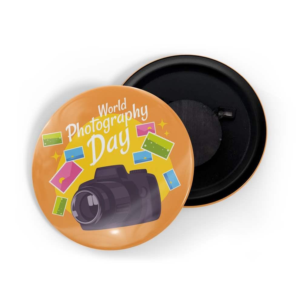 dhcrafts Fridge Magnet Orange World Photograpphy Day D1 Glossy Finish Design Pack of 1