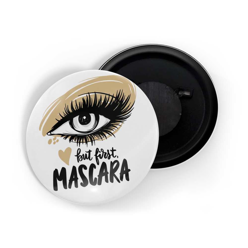 dhcrafts Fridge Magnet White Girl Power But First Mascara Glossy Finish Design Pack of 1