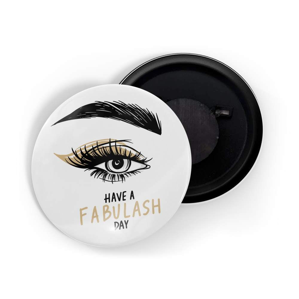 dhcrafts Fridge Magnet White Girl Power Have A Fabulash Day Glossy Finish Design Pack of 1