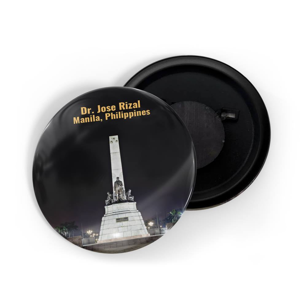 dhcrafts Fridge Magnet Multicolor Famous Tourist Place Dr. Jose Rizal Manila, Philippines Glossy Finish Design Pack of 1