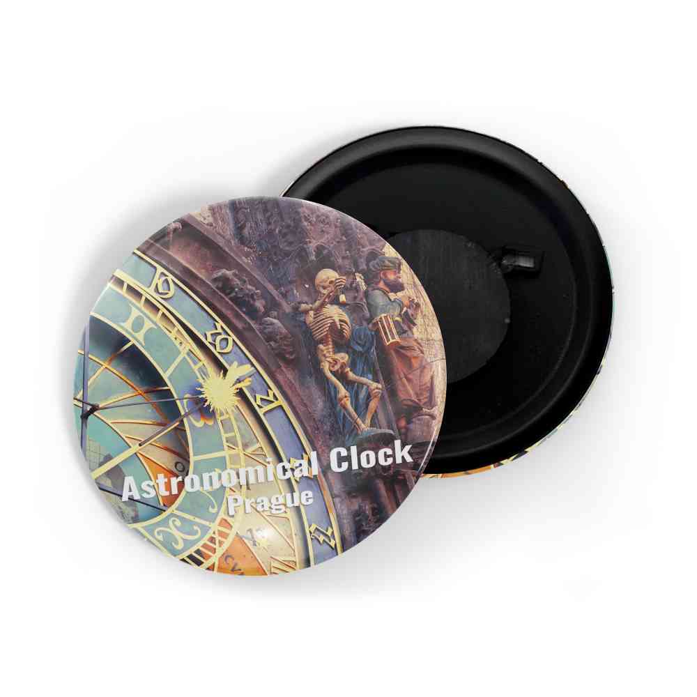 dhcrafts Fridge Magnet Multicolor Famous Tourist Place Astronomical Clock Prague Glossy Finish Design Pack of 1