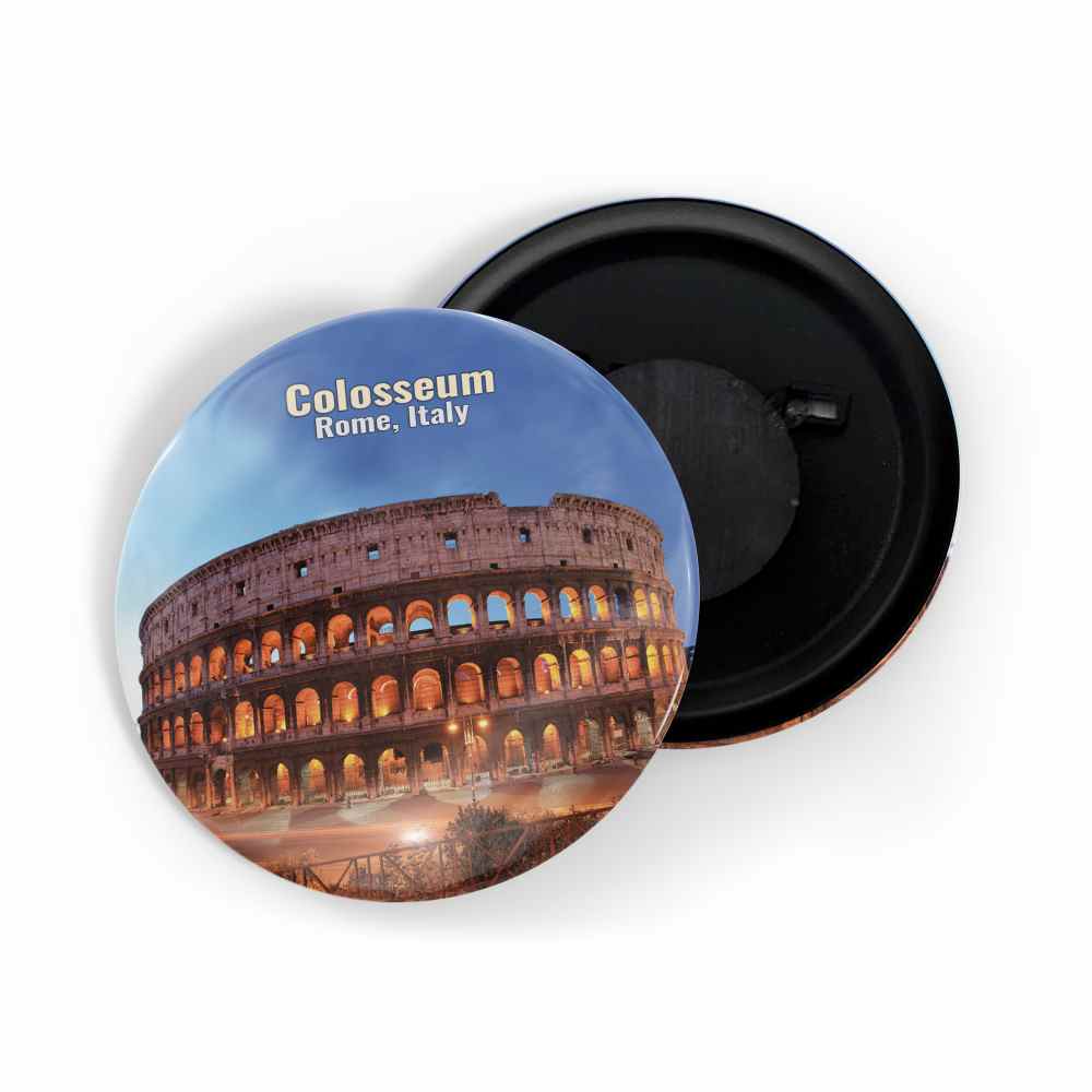 dhcrafts Fridge Magnet Multicolor Famous Tourist Place Colosseum Rome Italy D3 Glossy Finish Design Pack of 1