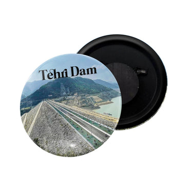 dhcrafts Fridge Magnet Multicolor Uttarakhand Tehri Dam Glossy Finish Design Pack of 1