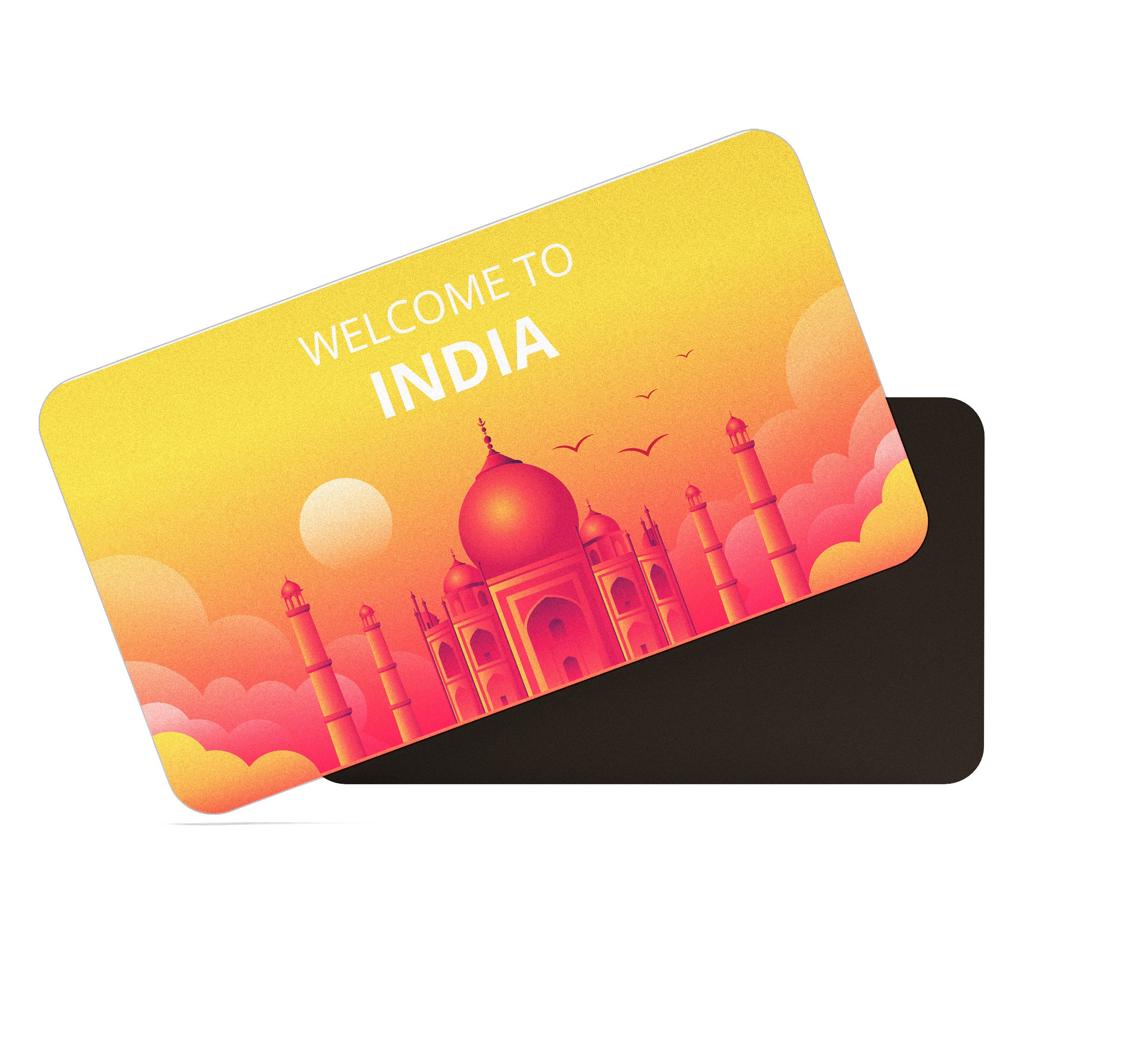 dhcrafts Rectangular Fridge Magnet Multicolor India D1 Design Pack of 1 (8.6cm x 5.4cm)