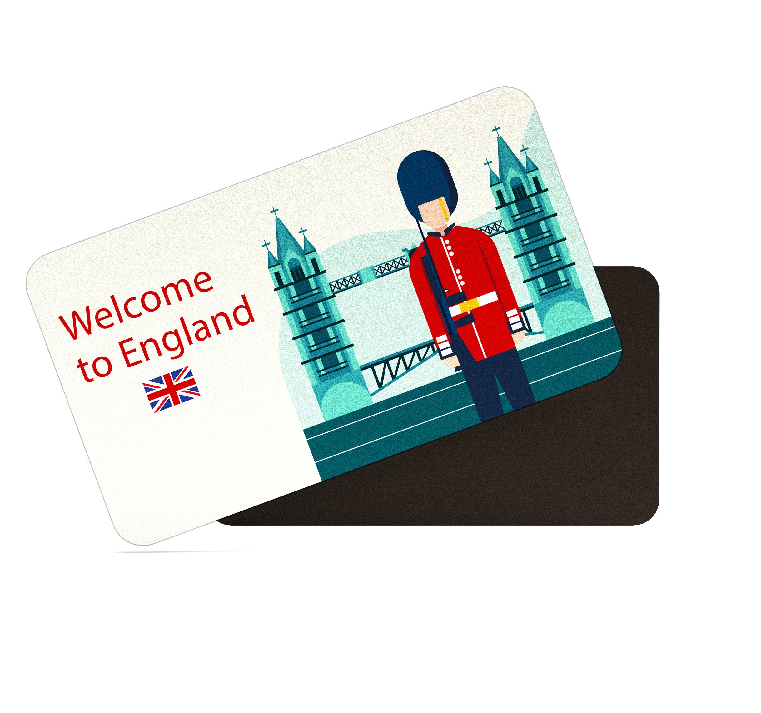 dhcrafts Rectangular Fridge Magnet Multicolor England D1 Design Pack of 1 (8.6cm x 5.4cm)