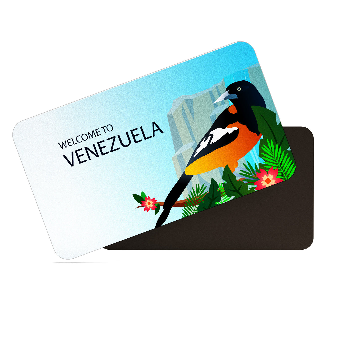 dhcrafts Rectangular Fridge Magnet Multicolor Venezuela D3 Design Pack of 1 (8.6cm x 5.4cm)