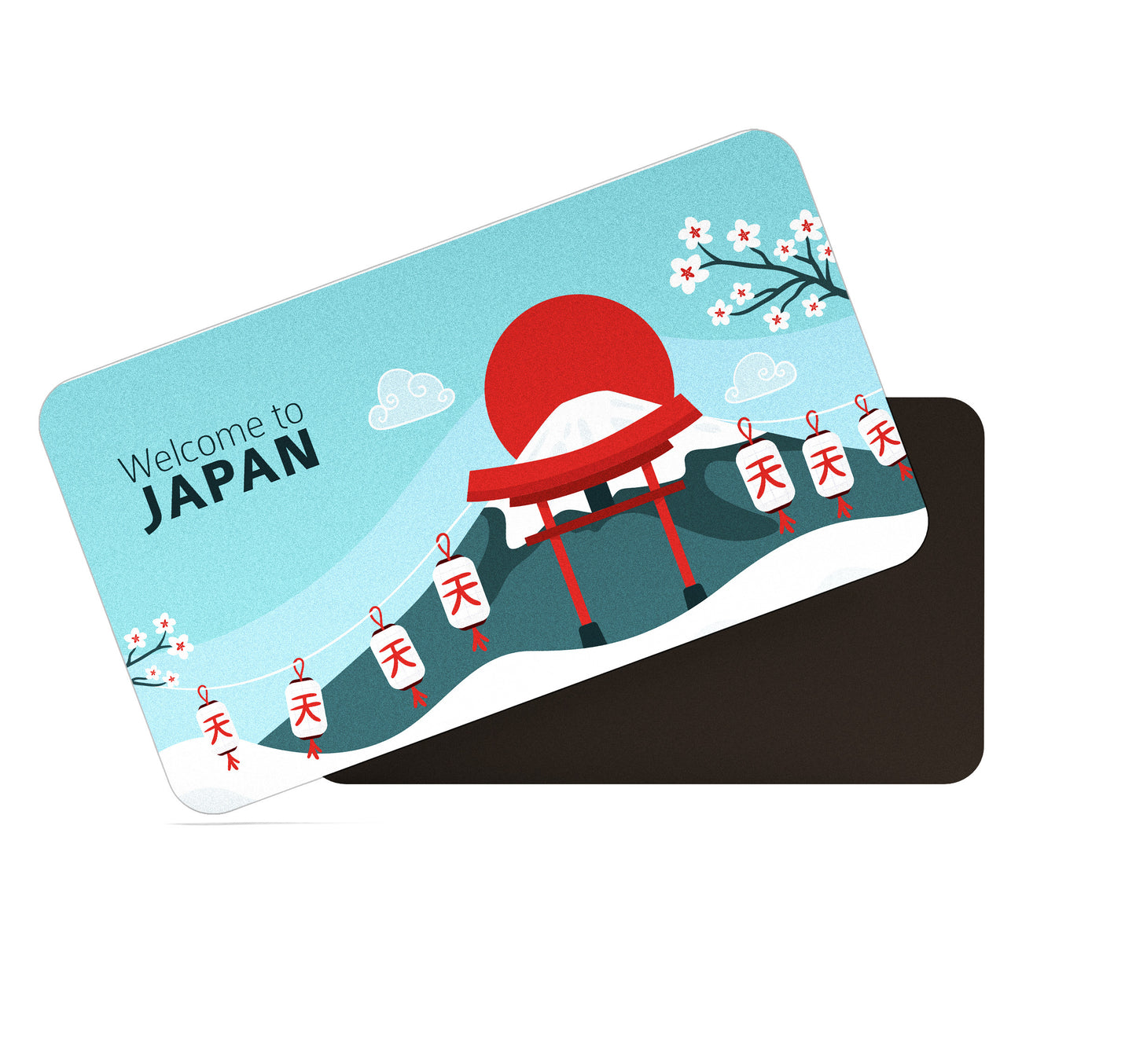 dhcrafts Rectangular Fridge Magnet Multicolor Japan D5 Design Pack of 1 (8.6cm x 5.4cm)