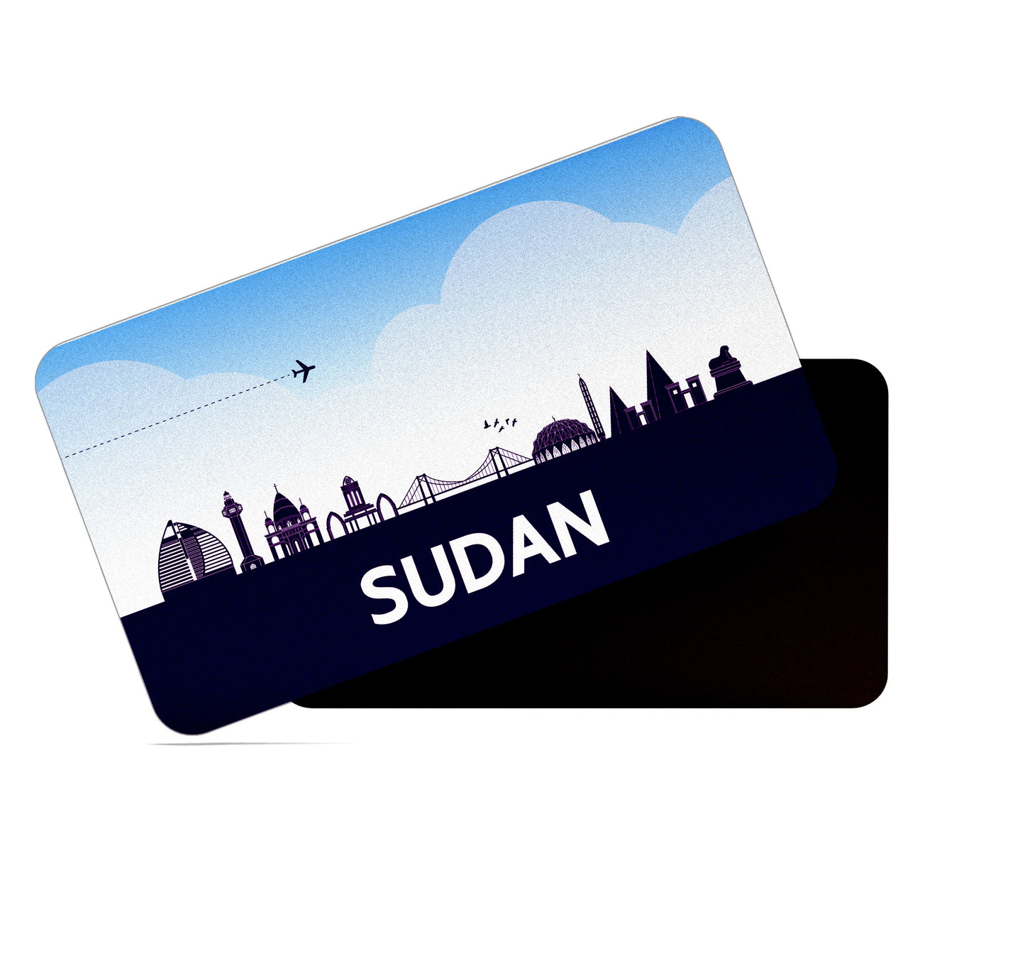 dhcrafts Rectangular Fridge Magnet Purple Sudan Design Pack of 1 (8.6cm x 5.4cm)