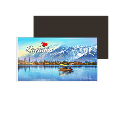 dhcrafts Rectangular Fridge Magnet Multicolor Kashmir D1 Design Pack of 1 (8.6cm x 5.4cm)