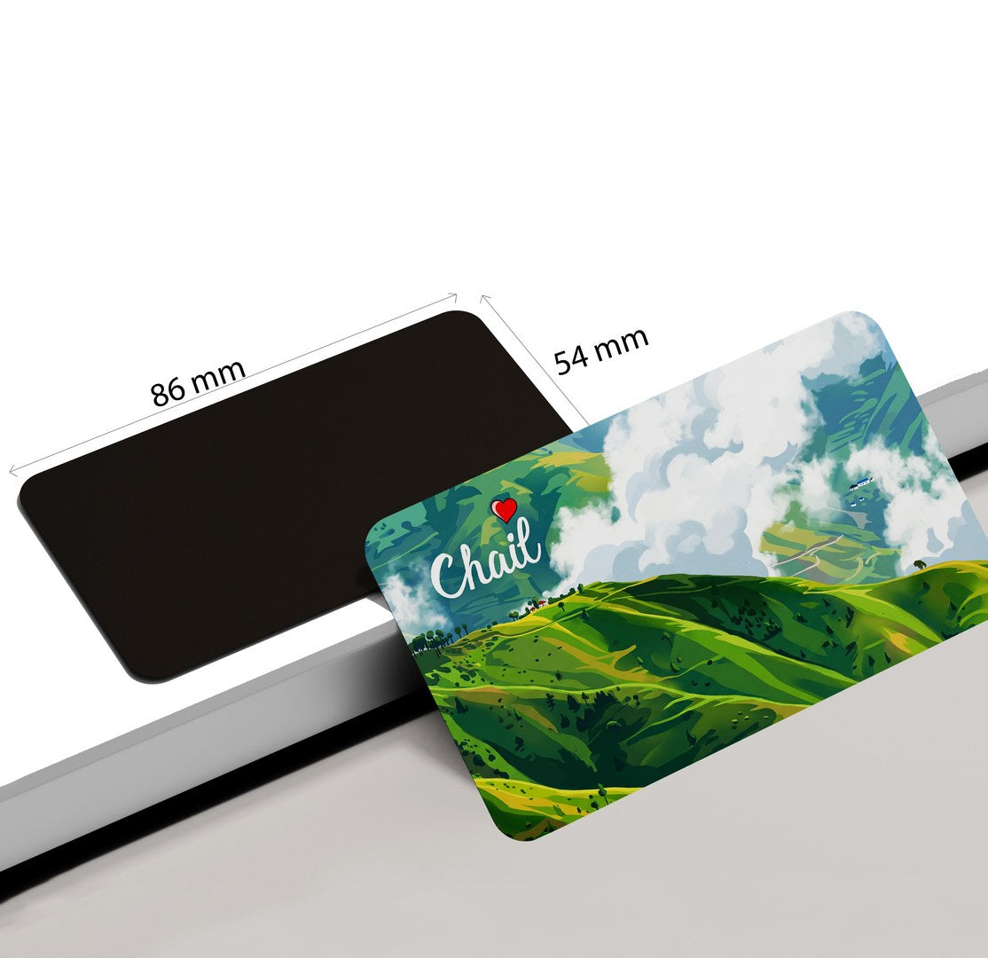 dhcrafts Rectangular Fridge Magnet Multicolor Himachal Pradesh Chail Design Pack of 1 (8.6cm x 5.4cm)