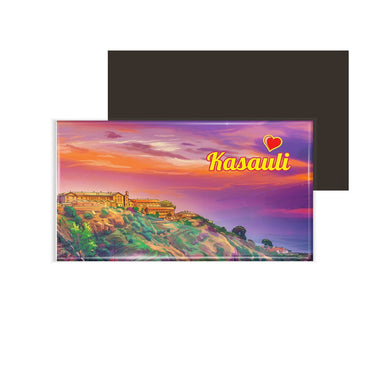 dhcrafts Rectangular Fridge Magnet Multicolor Himachal Pradesh Kasauli Design Pack of 1 (8.6cm x 5.4cm)