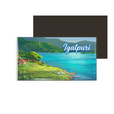 dhcrafts Rectangular Fridge Magnet Multicolor Maharashtra Igatpuri D1 Design Pack of 1 (8.6cm x 5.4cm)