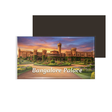 dhcrafts Rectangular Fridge Magnet Multicolor Karnataka Bangalor Palace Design Pack of 1 (8.6cm x 5.4cm)