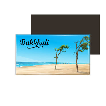 dhcrafts Rectangular Fridge Magnet Multicolor West Bengal Bakkhali Design Pack of 1 (8.6cm x 5.4cm)