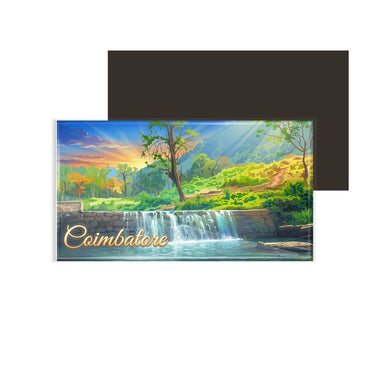 dhcrafts Multicolor Tamil Nadu Coimbatore Design Rectangular Fridge Magnet Pack of 1 (8.6cm x 5.4cm)
