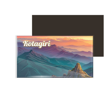 dhcrafts Multicolor Tamil Nadu Kotagiri Design Rectangular Fridge Magnet Pack of 1 (8.6cm x 5.4cm)