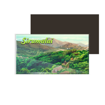 dhcrafts Multicolor Tamil Nadu Sirumalai Design Rectangular Fridge Magnet Pack of 1 (8.6cm x 5.4cm)
