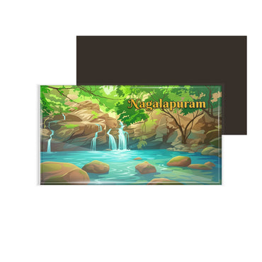 dhcrafts Multicolor Andhra Pradesh Nagalapuram Design Rectangular Fridge Magnet Pack of 1 (8.6cm x 5.4cm)
