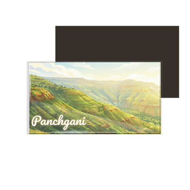 dhcrafts Multicolor Maharashtra Panchgani Design Rectangular Fridge Magnet Pack of 1 (8.6cm x 5.4cm)