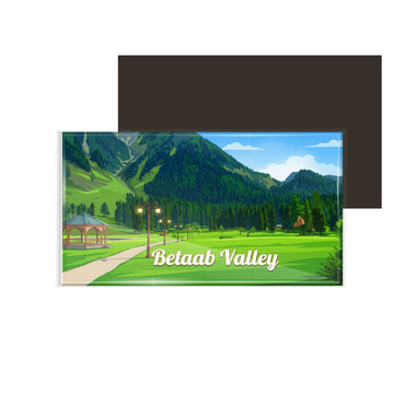 dhcrafts Jammu and Kashmir Betaab Valley Design Rectangular Fridge Magnet Pack of 1 (8.6cm x 5.4cm)