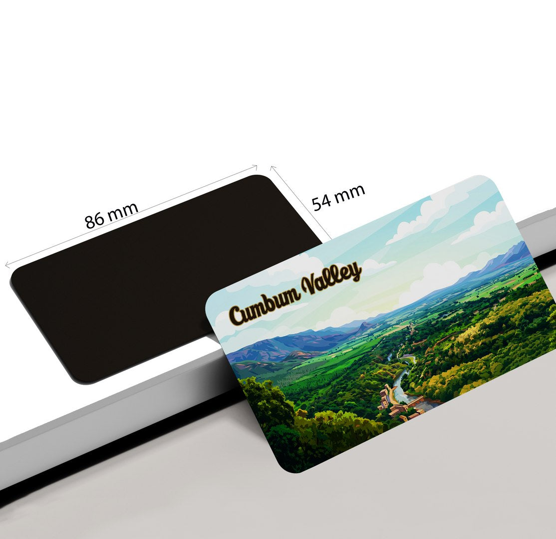 dhcrafts Tamil Nadu Cumbum Valley Design Rectangular Fridge Magnet Pack of 1 (8.6cm x 5.4cm)