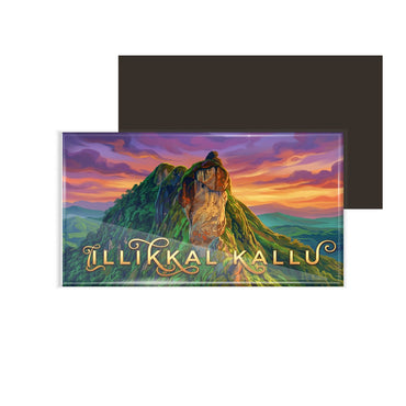 dhcrafts Kerala Illikkal Kallu Design Rectangular Fridge Magnet Pack of 1 (8.6cm x 5.4cm)