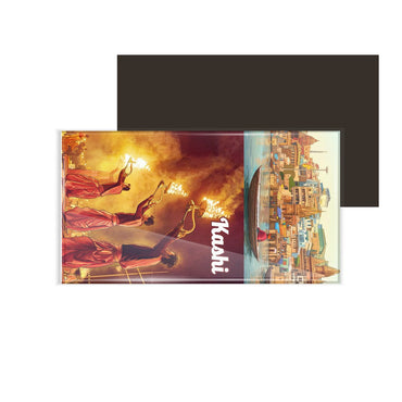 dhcrafts Uttar Pradesh kashi Varanasi Design Rectangular Fridge Magnet Pack of 1 (8.6cm x 5.4cm)