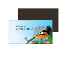 dhcrafts Fridge Magnet Rectangle Acrylic Glass (8.6 x 5.4 cm) Multicolor Travel Venezuela D3 Design Pack of 1