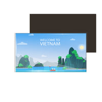 dhcrafts Fridge Magnet Rectangle Acrylic Glass (8.6 x 5.4 cm) Multicolor Travel Vietnam D3 Design Pack of 1