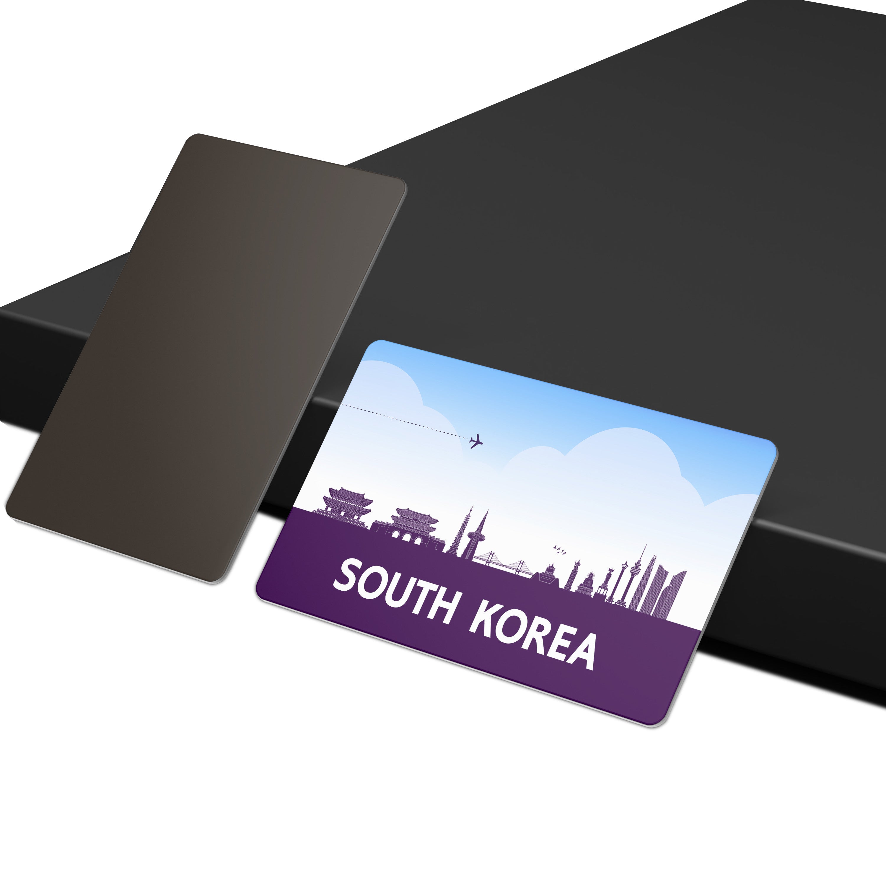 dhcrafts Fridge Magnet Rectangle Acrylic Glass (8.6 x 5.4 cm) Purple Moldova Design Pack of 1