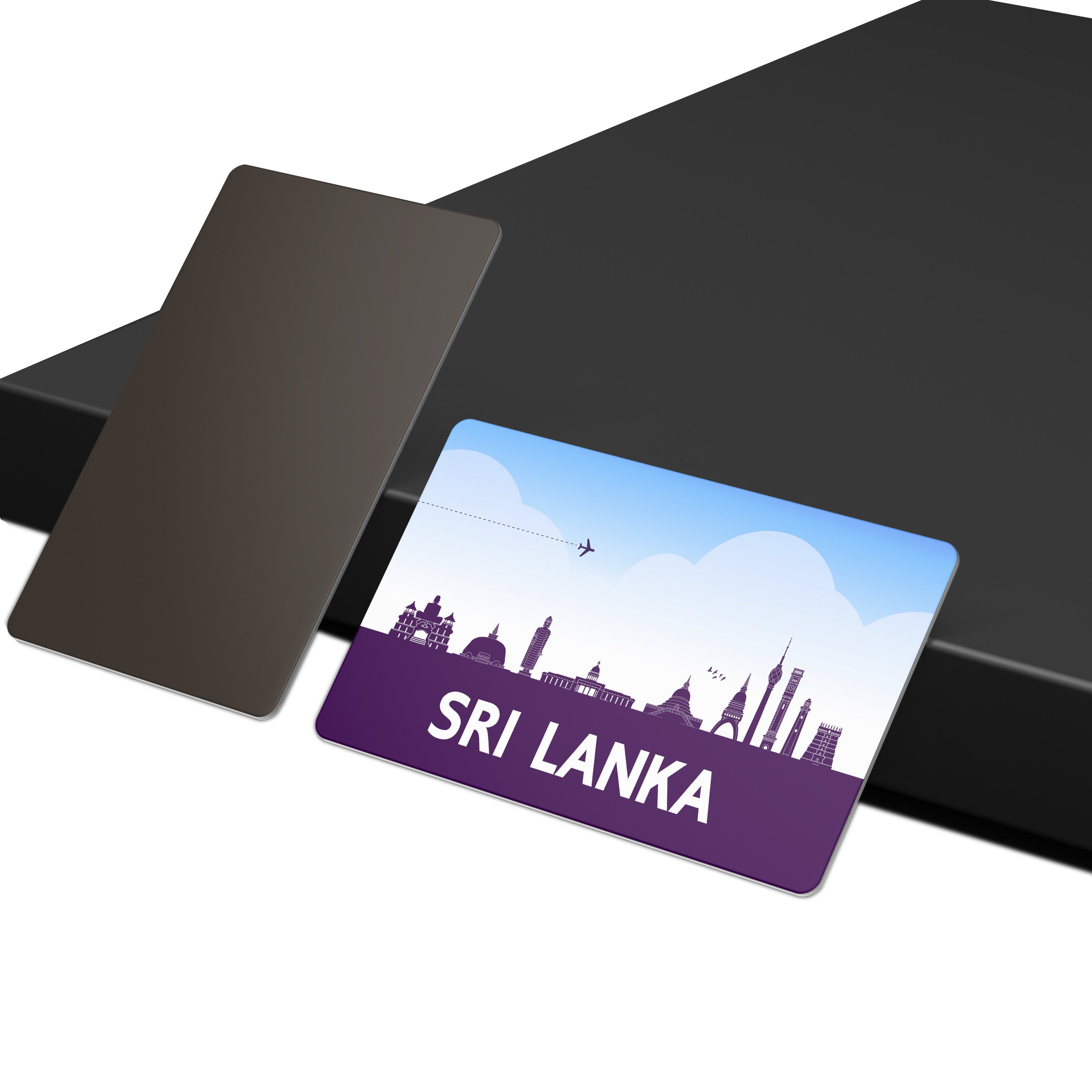 dhcrafts Fridge Magnet Rectangle Acrylic Glass (8.6 x 5.4 cm) Purple Taiwan Design Pack of 1