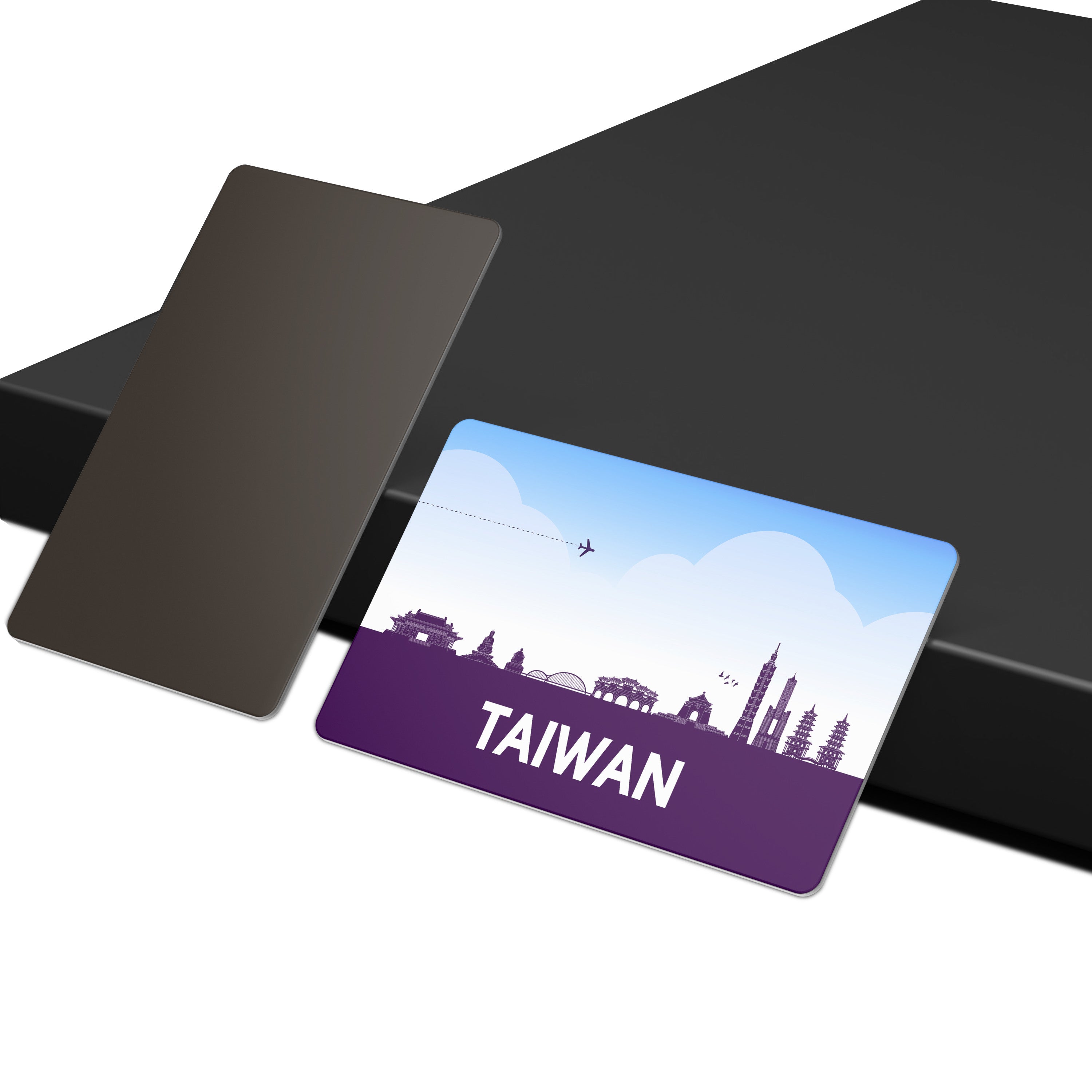 dhcrafts Fridge Magnet Rectangle Acrylic Glass (8.6 x 5.4 cm) Purple Monaco Design Pack of 1